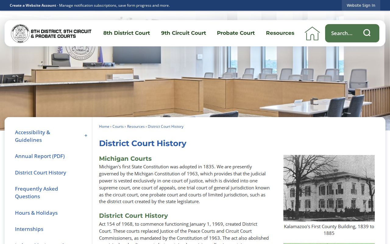 Galesburg court docket countywide 8th District Court history